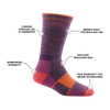 Darn Tough Women's Boot Full Cushion Midweight Hiking Sock - Ironworkergear