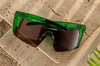 Heat Wave Future Tech Sunglasses: Cycad Green Z87+ Polarized