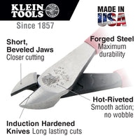 Klein 8 High Leverage Diagonal-Cutters #D228-8 - Ironworkergear