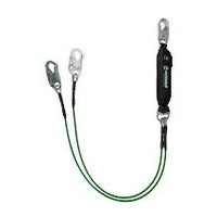 Safewaze Leading Edge 6' Energy Absorbing Lanyard: Dual Leg, Snap Hooks - Ironworkergear