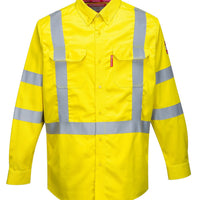 Portwest 88/12 BizFlame FR Hi-Viz Shirt FR95 - Ironworkergear