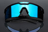Heat Wave Future Tech Sunglasses: Black Frame/Galaxy Blue Lens Z87+ - HardHatGear