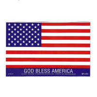 'God Bless America' American Flag Hard Hat Sticker