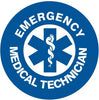 Emergency Medical Technician with BC/BS Symbol Hard Hat Marker HM-19 - Ironworkergear