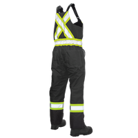 Tough Duck Ripstop Insulated Safety Bib Overall-Black - Ironworkergear