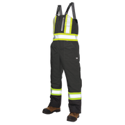 Tough Duck Ripstop Insulated Safety Bib Overall-Black - Ironworkergear