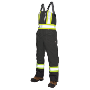 Tough Duck Ripstop Insulated Safety Bib Overall-Black - Ironworkergear