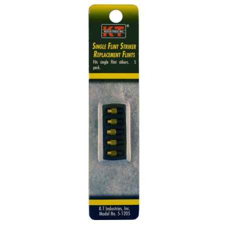KT Industries Single Flint Striker Replacement Flints 5pk - Ironworkergear