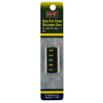 KT Industries Single Flint Striker Replacement Flints 5pk - Ironworkergear