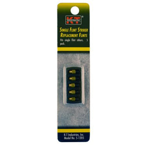 KT Industries Single Flint Striker Replacement Flints 5pk - Ironworkergear