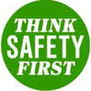 Think Safety First Hard Hat Sticker - Ironworkergear