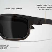 Edge Eyewear Defiance Wayfarer Safety Glasses