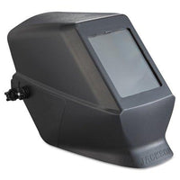Narrow shell design is perfect for work in tight spaces. Extended front increases throat protection against sparks and slag. Standard shade 10 polycarbonate filter plate and cover plates come assembled. Meets ANSI Z87.1, CSA and CE Standards. Jackson Safety Shadow HSL 100.
