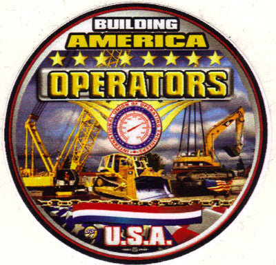 Operating Engineers Premium Hardhat Sticker