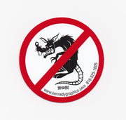 No Raggedy Ass Rats Hardhat Sticker