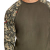 Ariat FR Baseball T-Shirt Sage Digi Camo #10027892 - Ironworkergear