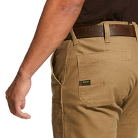 Ariat Rebar M4 Low Rise DuraStretch Made Tough Double Front Stackable Straight Leg Pant, Khaki #10030232
