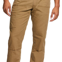 Ariat Rebar M4 Low Rise DuraStretch Made Tough Double Front Stackable Straight Leg Pant, Khaki #10030232 - Ironworkergear