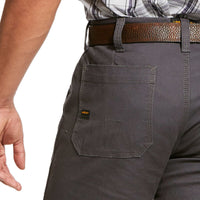 Ariat Rebar M4 Low Rise DuraStretch Made Tough Double Front Stackable Straight Leg Pant, Grey #10030234 - Ironworkergear