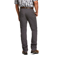 Ariat Rebar M4 Low Rise DuraStretch Made Tough Double Front Stackable Straight Leg Pant, Grey #10030234 - Ironworkergear
