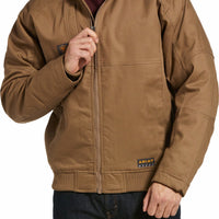 Ariat Rebar DuraCanvas Jacket, Field Khaki - Ironworkergear