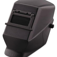 Jackson Safety Part #14972      Lightweight thermoplastic welding helmet provides premium-level safety at an economical price.     Expanded front provides full face and neck protection from sparks, heat and fumes.     Convenient 2" x 4 1/4" lift-front window, includes shade 10 polycarbonate filter plate and cover plate.