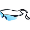 ERB Octane Black Light Blue Safety Glasses #15329