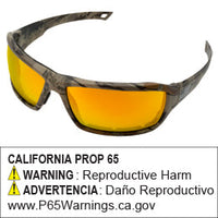 ERB Live Free Camo Smoke Lens Safety Glasses #18042-Discontinued