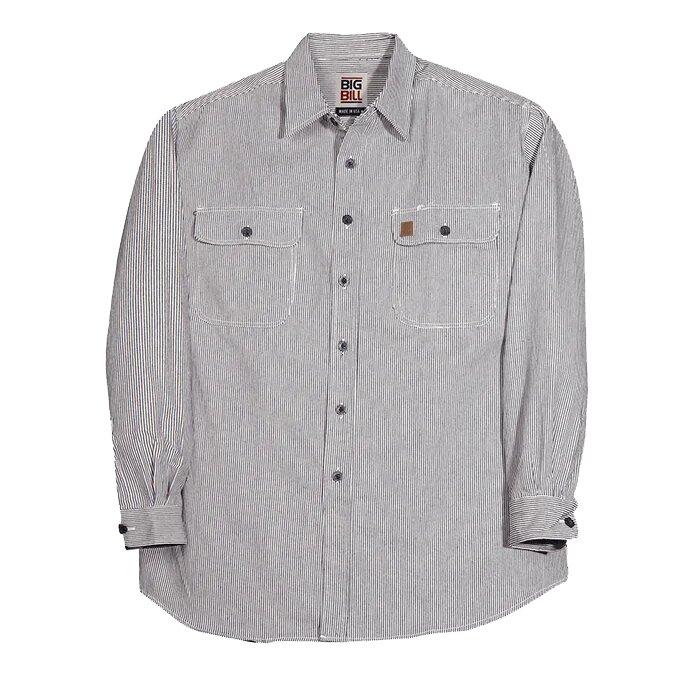 Big Bill Hickory Stripe Long-Sleeve Shirt - Ironworkergear
