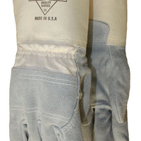Knox-Fit Leather Palm with Guantlet Cuff