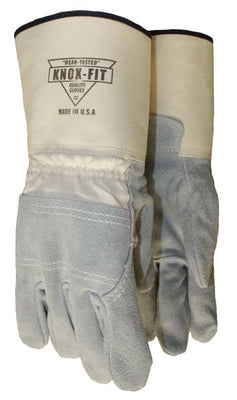 Knox-Fit Leather Palm with Guantlet Cuff