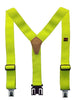 Perry Suspender Men's Eleastic Flame Retardant Perry Suspenders, Lime