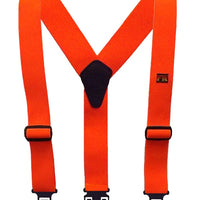 Perry Suspenders Men's Elastic Flame Retardant Hook End Work Suspenders, Orange