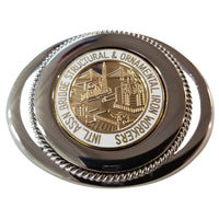 Union Ironworkers Belt Buckle In Gold