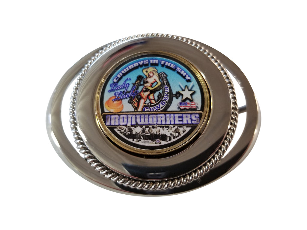 Ironworker Lady Luck Belt Buckle #BW-BB-LL - Ironworkergear