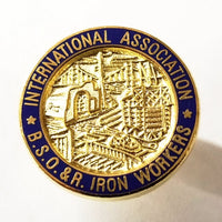 Union Ironworker Logo Hat Pin - Ironworkergear