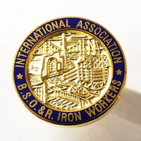 Union Ironworker Logo Hat Pin