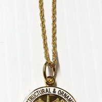 International Ironworker Necklace with International Logo