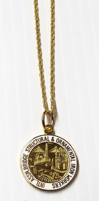International Ironworker Necklace with International Logo - Ironworkergear