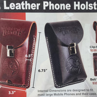 Occidental XL Clip-On Leather Phone Holster