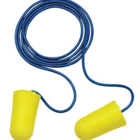 3M  TaperFit 2 Foam Earplugs, Polyurethane, Yellow, Corded, Regular