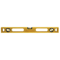 Empire Level Co. Part #330-24      POLYCAST® frame resists breaking under normal use.     POLYCAST® frame is light weight and non-marring.     Durable acrylic vials.     Ergonomic, grip zones enhance comfort and portability.     Hang hole for ease of storage.     Made in USA.     1 year limited warranty.     COLOR MAY VARY BETWEEN YELLOW AND BLUE.