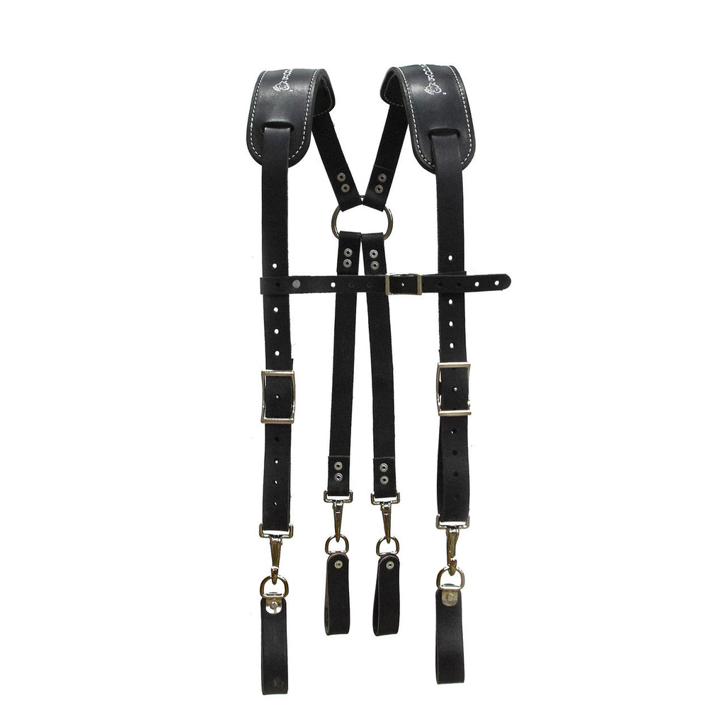 Rudedog USA Leather Work Suspenders  #3018 - Ironworkergear
