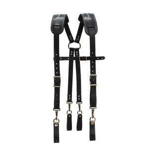 Rudedog USA Leather Work Suspenders  #3018 - Ironworkergear