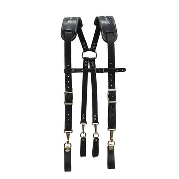 Rudedog USA Leather Work Suspenders  #3018