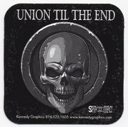 Union Til the End Skull Hardhat Sticker  K6  