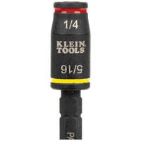 Klein 3-in-1 Impact Flip Socket, 1/4-Inch, 5/16-Inch, 5-Inch Length #32767 - Ironworkergear