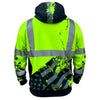 Safety Shirtz SS360º American Grit Yellow Class 3 Type-R Safety Hoodie - Ironworkergear