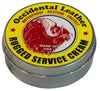 Occidental Leather Waterproof Rugged Service Cream 3850  Waterproof, Restore & Protect your Leather Tool Bags. Increase Leather Life.  This dressing coats and penetrates the fibers to inhibit oxidation, and maintains a desirable level of lubrication in the leather, allowing the fibers to bend and move for longer life.  The cream is chemically neutral, carrying no salts or harsh solvents.