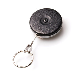 Key-Bak Key-bak Original Series Retractable Keychain In Vinyl Black